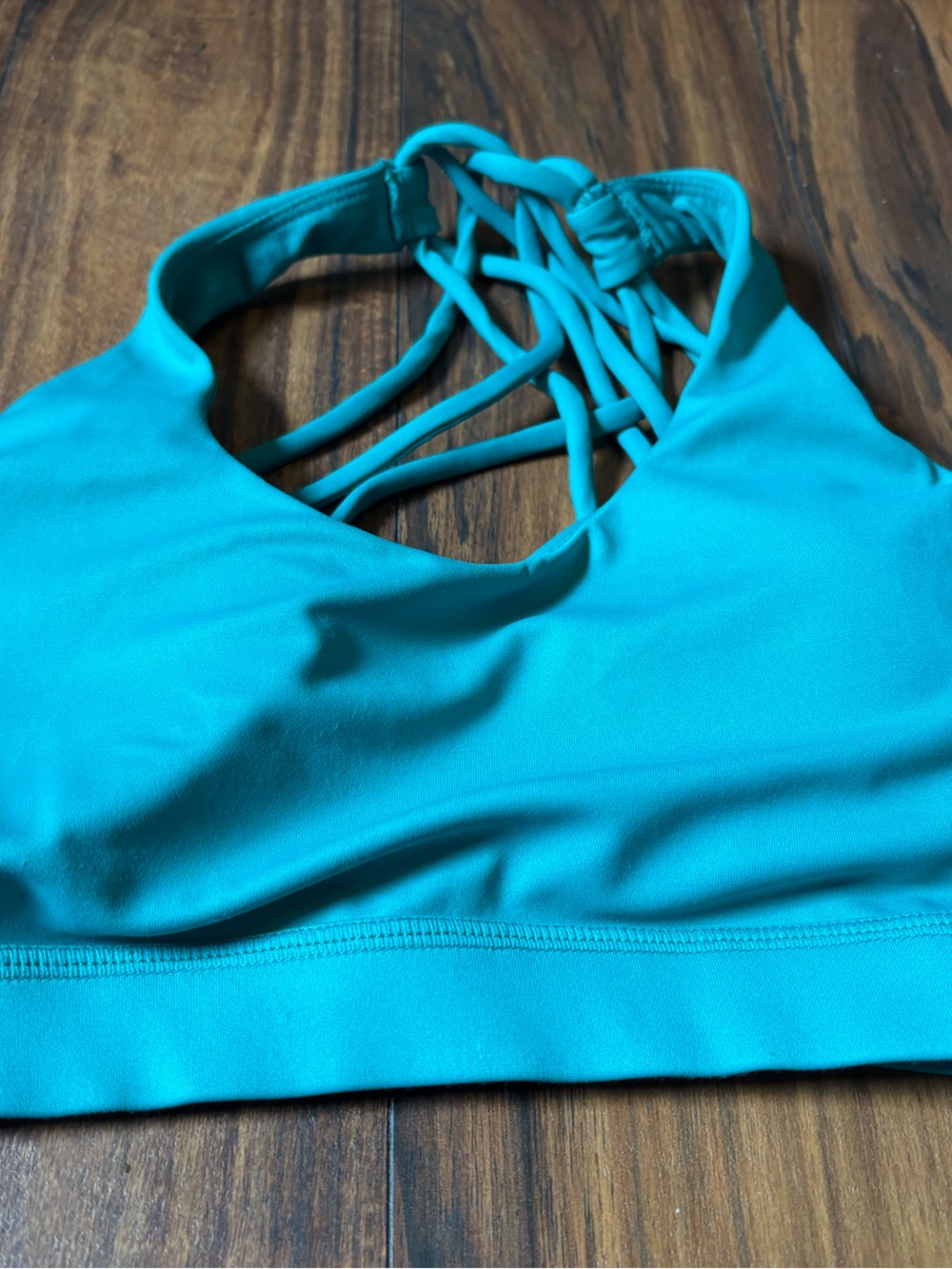 Constantly Varied Gear Teal Strappy Sports Bra